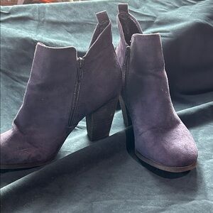 Call It Spring Dark Purple Ankle Booties